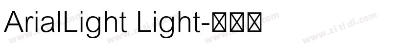 ArialLight Light字体转换